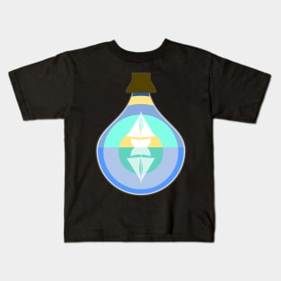 Ship in a glass bottle Kids T-Shirt